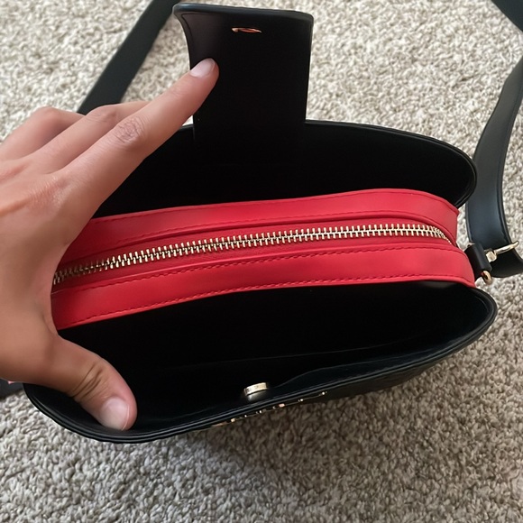 Guess Crossbody Bag | Two Colour Way - Red/Black - Picture 6 of 17